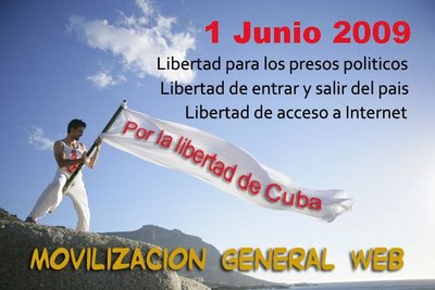 MOVILIZACIÓN WEB POR LAS TRES LIBERTADES FUNDAMENTALES DE LOS CUBANOS.