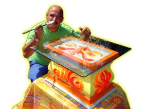 Gian Pietro Cazzago con sus ilustraciones infantiles, sus diseños y decorados ambientales, 2006