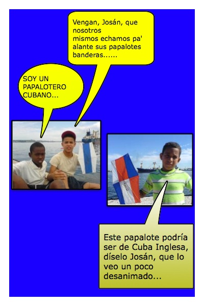 Papaloteros cubanos, queriendo ayudar a los blogueros, en la Campaña y Jornada Mundial de Josán Caballero, en el mes de julio.