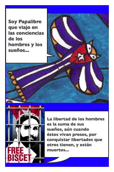 El PapAve Fénix de los Prisioneros Políticos y de Conciencia en Cuba, hecho por Josán Caballero...