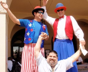 He aquí al Caballero Trotamar con los Duendes Zanqueros, que también pudieron ser instigados o proscriptos por delito sumarial... He aquí al Caballero Trotamar con los Duendes Zanqueros, que también pudieron ser instigados o proscriptos por delito sumarial...