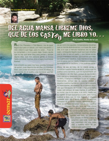 Del Agua Mansa...Una página de la Revista BRUJULAR DE MIAMI, escrita y editada por Josán Caballero.