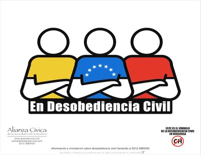 En Desobediencia Civil, NO MÁS CHÁVEZ...