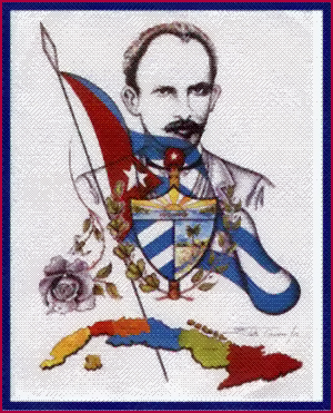 José Martí, Cuba y los símbolos patrios, en Alpha 66.
