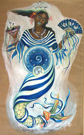 Yemayá, una pintura de M. G.