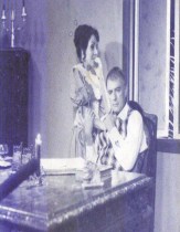 María Eugenia García, con el actor Miguel Gutiérrez, en una novela de la TV cubana