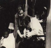 María Eugenia García, con el gran actor cubano, José Antonio Rodríguez, en la obra EL PRECIO, de Arthur Miller, dirigida por Vicente Revuelta, en TEATRO ESTUDIO, de Raque Revuelta, en La Habana